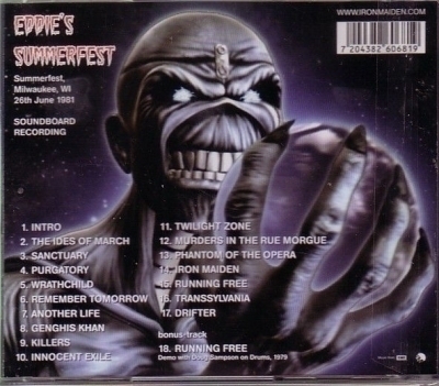 cd Eddie's Summerfest live 1981 Iron Maiden 