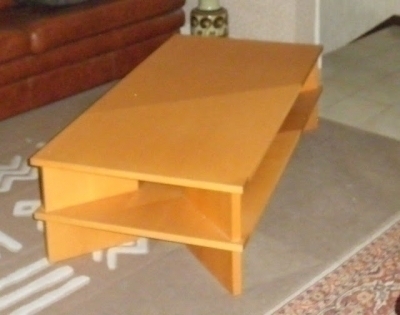 Table basse en bois à 2 niveaux 