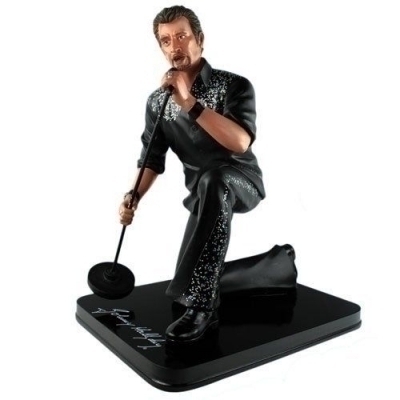 Figurine Johnny Hallyday Resine 42 Cm