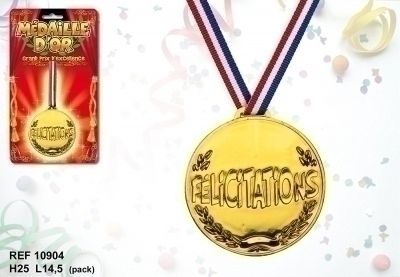 Médaillé Décoration Avec Cordon Feliciations