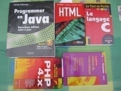 Livres : JAVA   HTML   PHP4X   LANGAGE C 