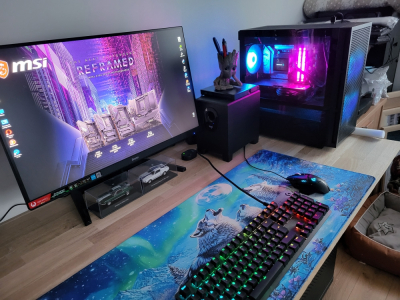 PC GAMER RGB + BUREAUTIQUE 