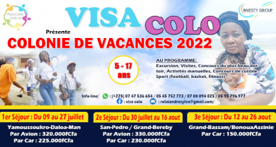 COLONIE DE VACANCES 2022 EN CÔTE D'IVOIRE 
