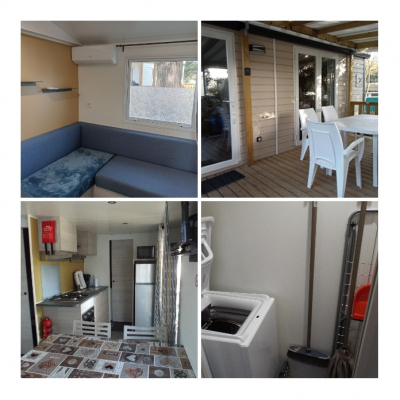 mobil-home 4/6 pers 2 chambres 